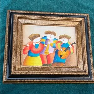 Joyce Roybal signed oil on canvas painting
